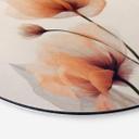 Vægcirkel Treechild - Delicate Flowers – print på aluminium (Alu-Dibond)