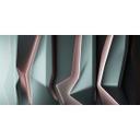 Abstrakt geometrisk 3D-fototapet med metallisk glans - moderne non-woven tapet i dyb sort