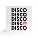 Billede af træ til at hænge op - Retro Disco Vibes Typografi - Kerr-Dineen - 15x15 cm