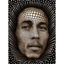 Fototapet - Ben Heine - Circlism - Bob Marley