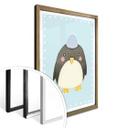 Póster Loske - Pingüino - azul