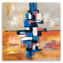 Canvasbillede, Farvet abstrakt