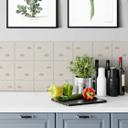 Azulejos Adhesivos Boho - abanico crema rojo marrón verde - lote de 12
