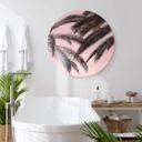 Tableau sur alu-Dibond rond 1X Studio - Palmiers