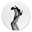 Tableau sur alu-Dibond rond 1X Studio - Velvet Pumps