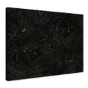 Lienzo Líneas abstractas negro-dorado - Amini