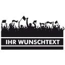 Sticker mural - Texte de votre choix + fans