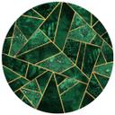 Muursticker Fredriksson Rond - Green Emeralds