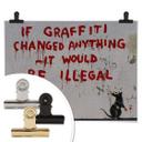 Plakat Banksy - If graffiti changed anything