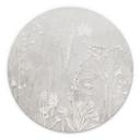 Wanddecoratie planten in wit in modern design - Ms Tiff - Alu-Dibond rond