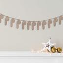 Decoración en madera de Navidad - Bastón de caramelo MDF natural (14 piezas) - 4x9 cm c/u