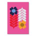Akrylbillede Collett - Retro Flowers