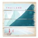 Cuadro de madera Rivers - Tailandia - 40x41,5 cm