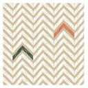 Azulejos Adhesivos Boho - espiga capuchino rojo-marrón - lote de 12