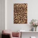 Cuadro de madera Leopardo salvaje - Animal Print - Tunaboylu