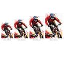 Fototapet Dynamisk mountainbiker - Jaszke