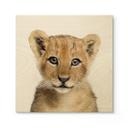 Houten Poster Sisi & Seb - Baby Leeuw