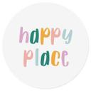 Vinilo decorativo - Happy place - Redondo