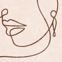 Delicados contornos de una mujer fotomural - Line Art - Tunaboylu