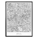 Póster mapa de Berlín