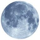 Sticker mural Pleine lune - Rond