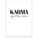 Plakat - Karma regelt das schon