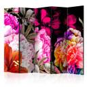 Screen room divider - Frodig sommer, 3-delt