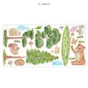 Sticker mural pépinière animaux de la forêt - ensemble d'animaux de la forêt
