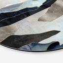 Tableau sur alu-Dibond rond SpaceFrog Designs - Lac de montagne
