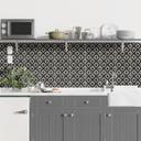 Azulejos Adhesivos adornos negro-beige - Treechild - lote de 12