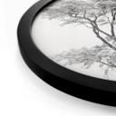 Póster Árbol minimalista en un paisaje tranquilo - Harina - Redondo