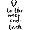 Wallsticker - Love to the moon and back