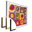 Póster Kandinsky - Estudio de color: cuadrados y anillos concéntricos