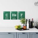 Sticker mural Chef - Mot avec le tableau périodique