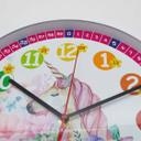 Wanduhr Kinder mit Einhorn und Blumen | rund | Ø30 cm