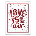 Póster Love is in the air rojo