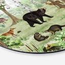 Tableau sur alu-Dibond rond Kikki Belle - Objet Caché Forêt