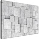 Canvasbillede, Geometrisk beton 3D abstrakt