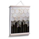 Frederiksson Plakat - Hexagon - Black and Grey