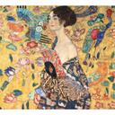 Fotobehang Klimt - Dame met Waaier