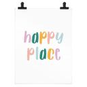Póster de refranes - Lugar feliz
