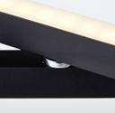 Tischleuchte Mats, schwarz, 55,5 x 16 cm, Nachttischlampe, dimmbar