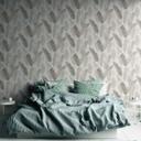 Papel pintado sala de estar papel pintado hojas beige blanco no tejido papel pintado selva palmeras 
