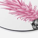 Vægcirkel 1X Studio - Pink Pineapple – print på aluminium (Alu-Dibond)