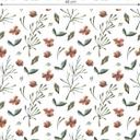 Tapet med mønster Røde blomster
