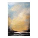 Póster de tela Luz dorada en el cielo del atardecer - Bergius