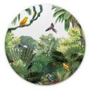 Tableau sur alu-Dibond rond Kikki Belle - Tropical Birds