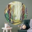 Vinilo decorativo Bosque encantado a la luz - DigitalArtsi - Redondo