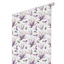 Tapet med mønster - illustrerede blomster - violet
