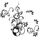 Blomstrende Tribal 2 inkl. 3 fotorammer